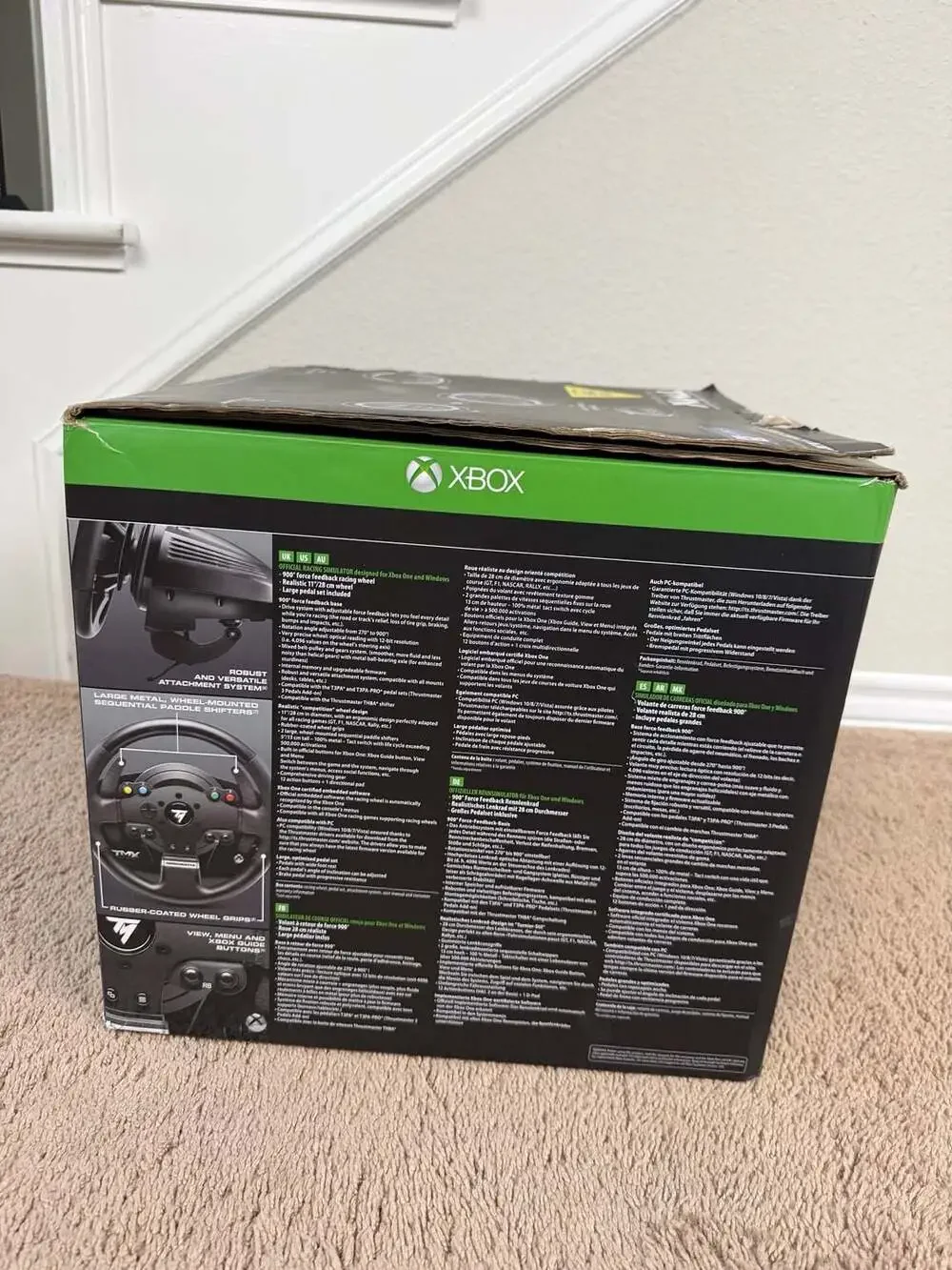 Thrustmaster TMX Force Feedback Racing Wheel and Pedals Xbox One and PC Box
